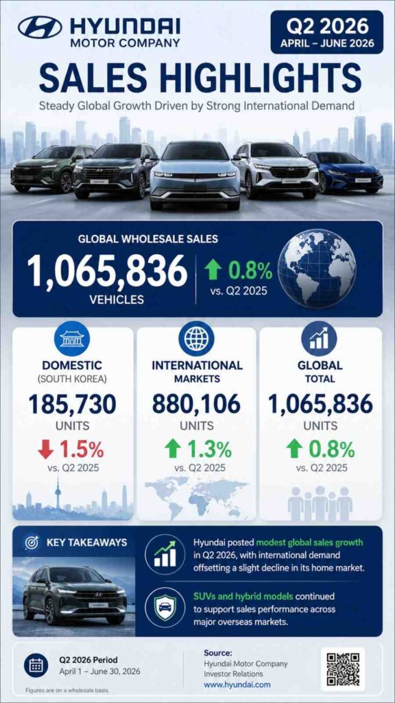 Hyundai Q2 2026 Sales